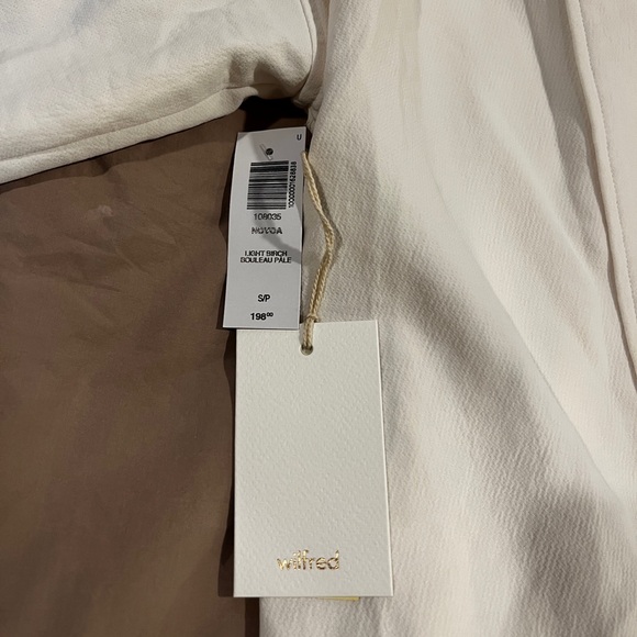 NWT Aritzia Wilfred Novoa Robe Size S Light Birch - Picture 2 of 6